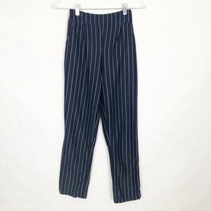 Yikeke High-Rise Striped Ankle Pants M